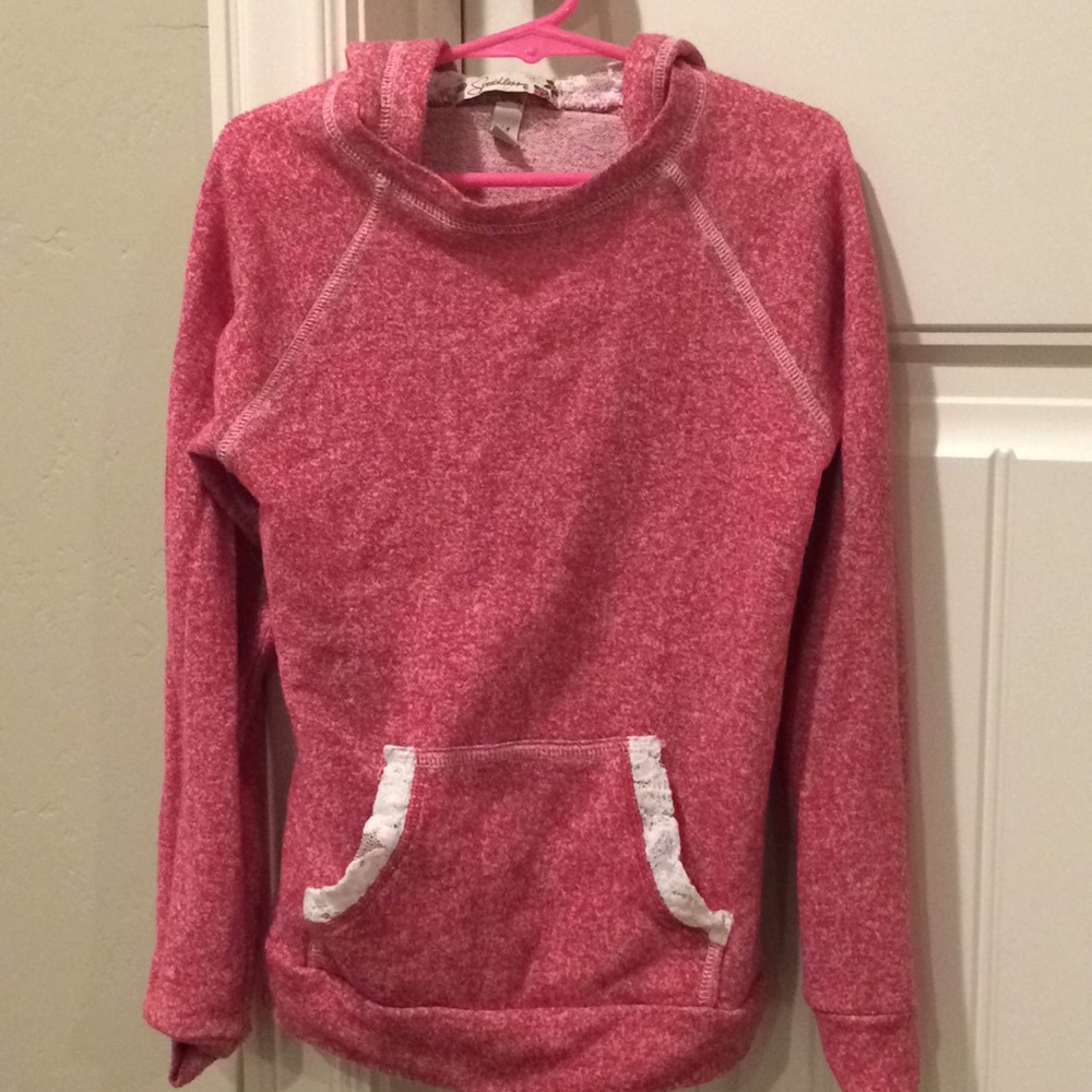 Speechless rose colored hoodie